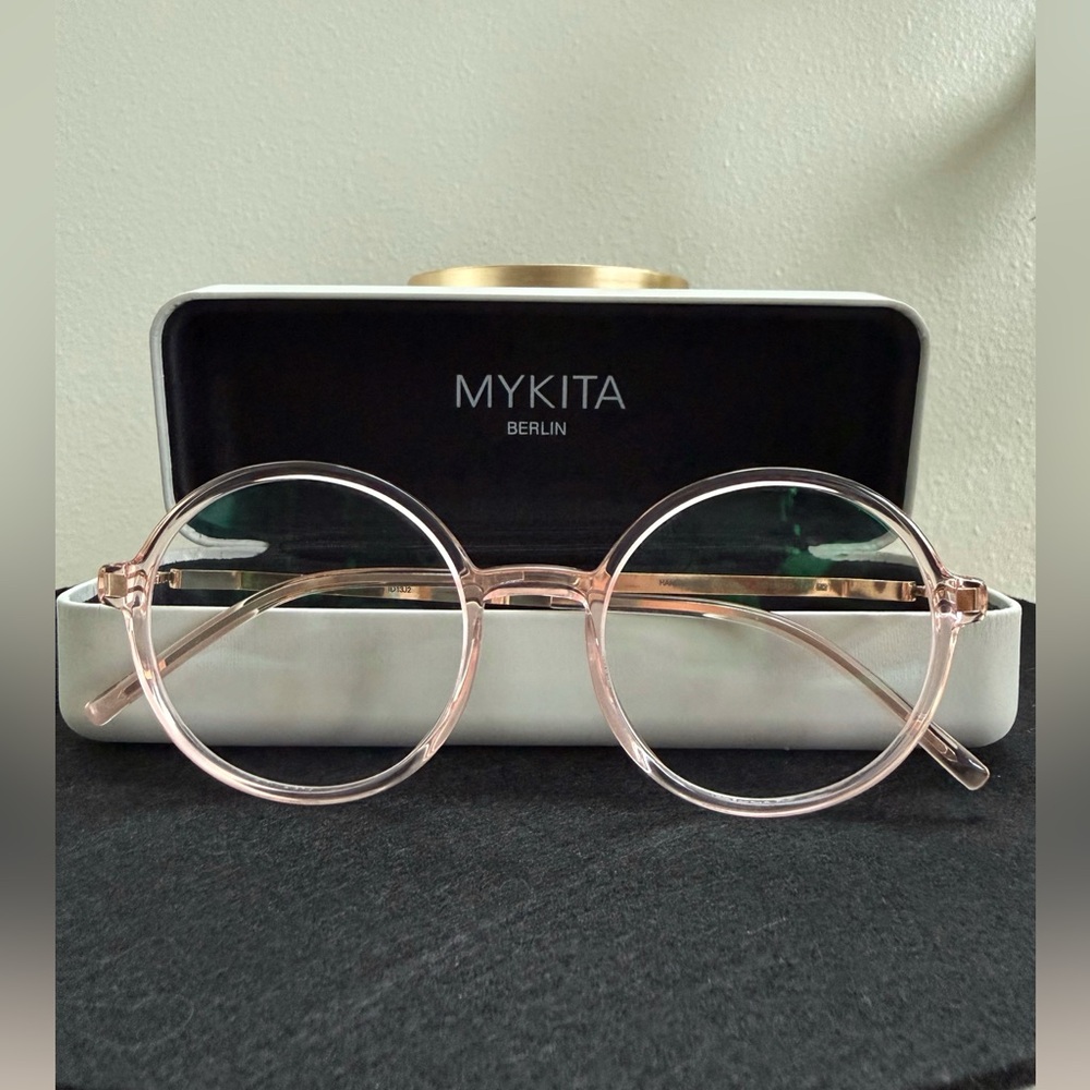(SOLD) Mykita Lite Keoma C940 Rose Water Gold Glasses